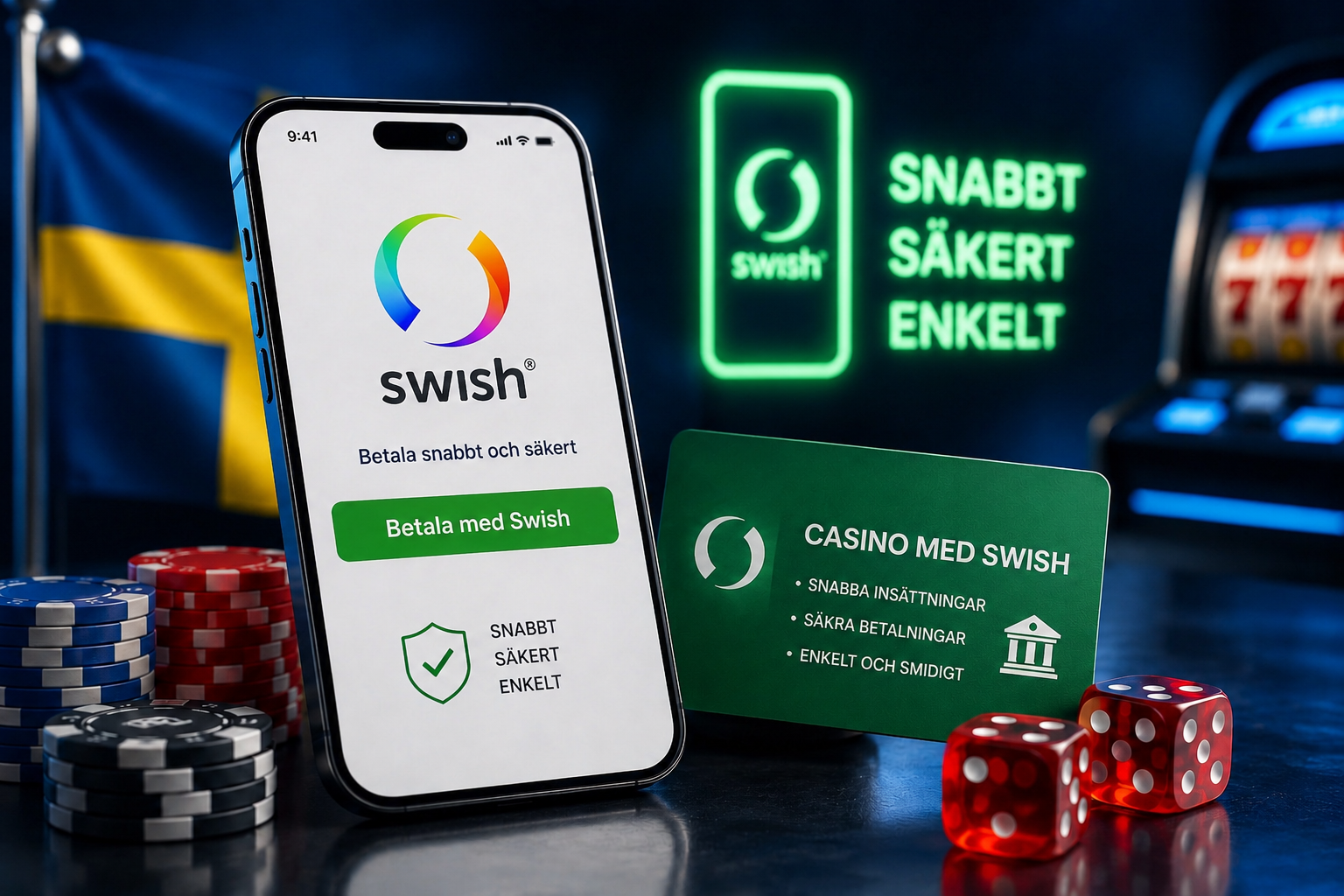 Casino med Swish – snabba och säkra betalningar
