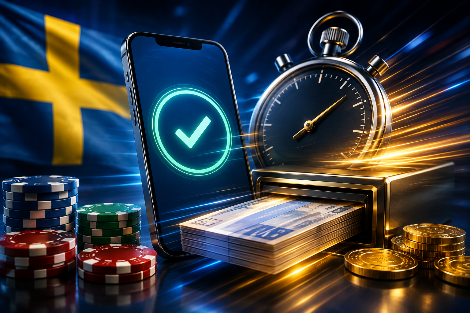 Snabba uttag från svenska casinon